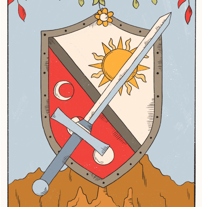Knight of Swords Tarot card