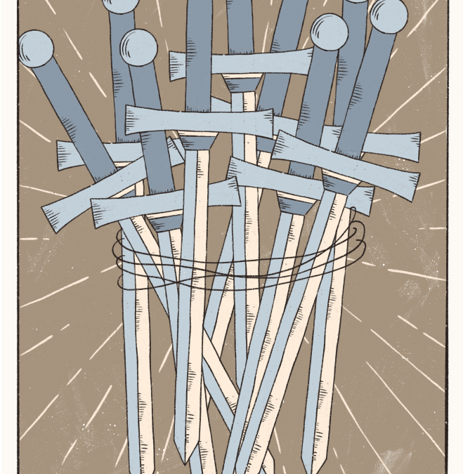 Nine of Swords Tarot card