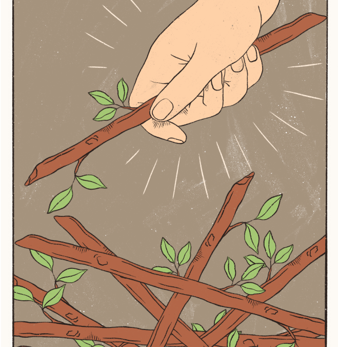 Nine of Wands Tarot card