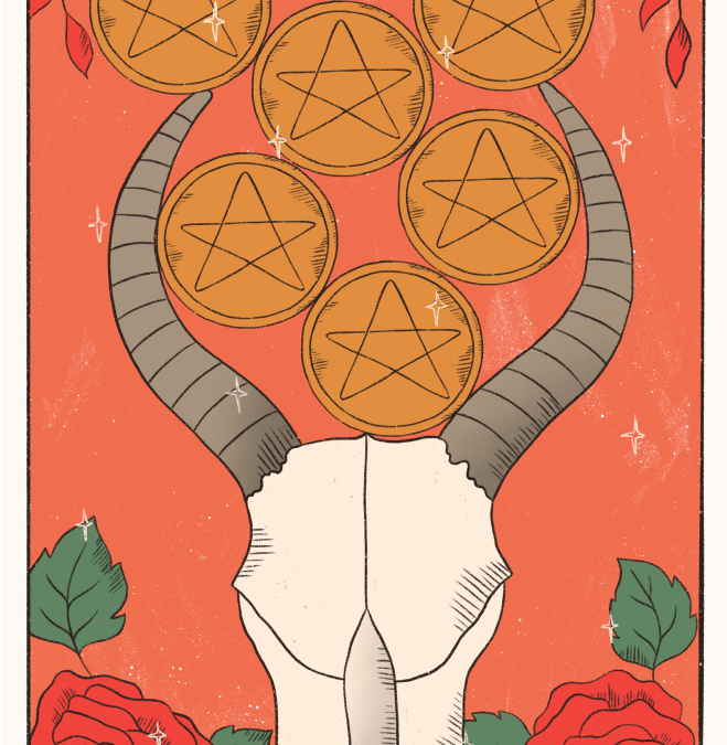 Seven of Pentacles Tarot card