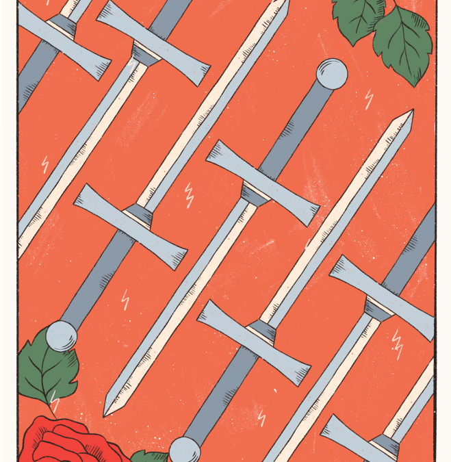 Seven of Swords Tarot card