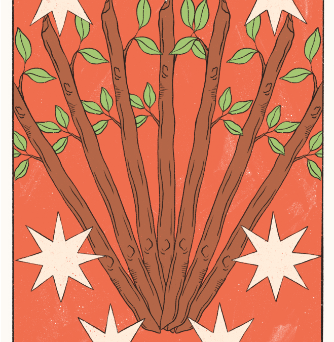 Seven of Wands Tarot card