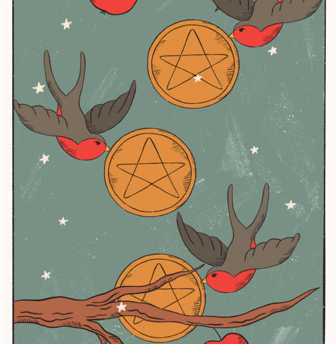 Three of Pentacles Tarot card