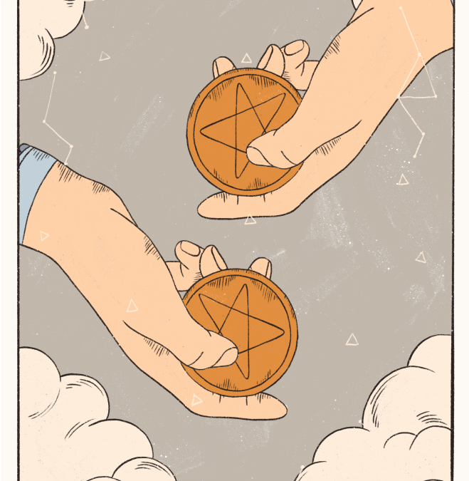 Two of Pentacles Tarot card