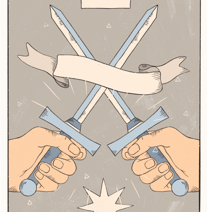 Two of Swords Tarot card